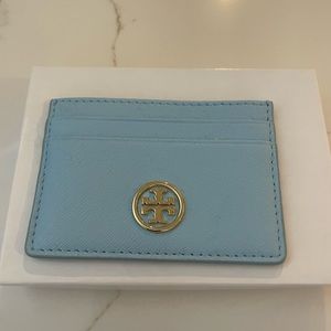 Tory Burch Brand New Light Blue Card Holder